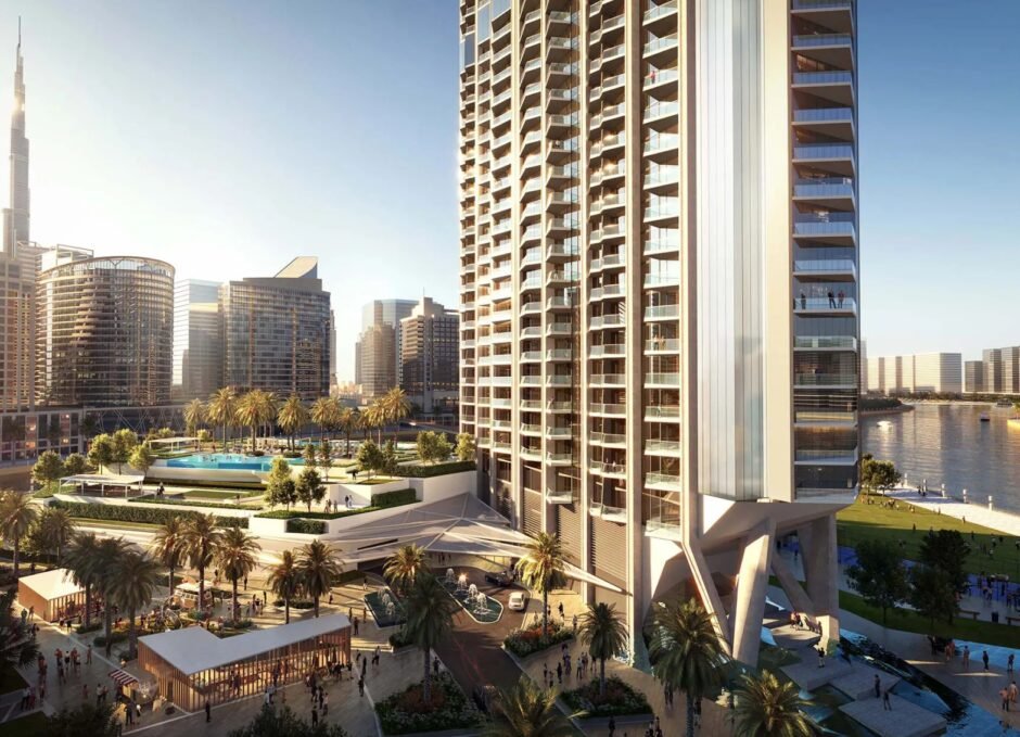 Studio apartments in Peninsula Three under construction, Business Bay, Dubai