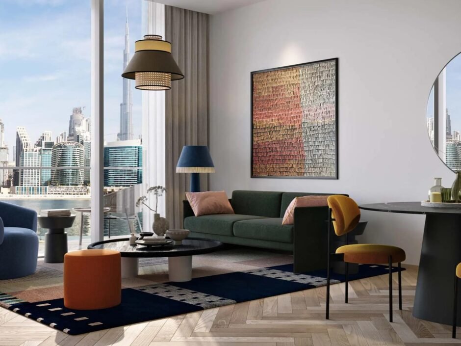 Studio apartments in Peninsula Three under construction, Business Bay, Dubai