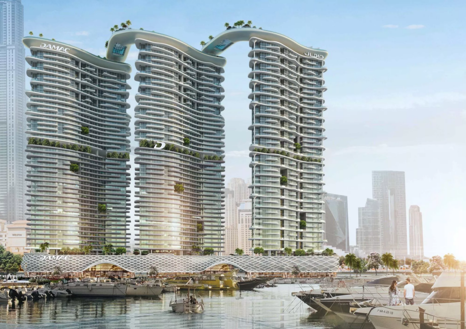 1 br apartment in the under-construction complex DAMAC Bay Tower A, Creek Harbour, Dubai