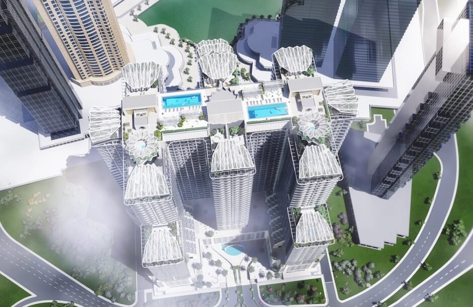 Studio apartment in a complex under construction, Seven City Golf Views project, Jumeirah Lake Towers, Dubai
