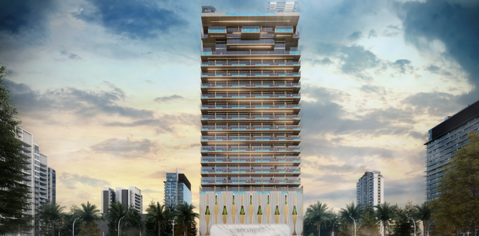 Apartment 1 br + pool from the developer, Sky Living project, JVC, Dubai
