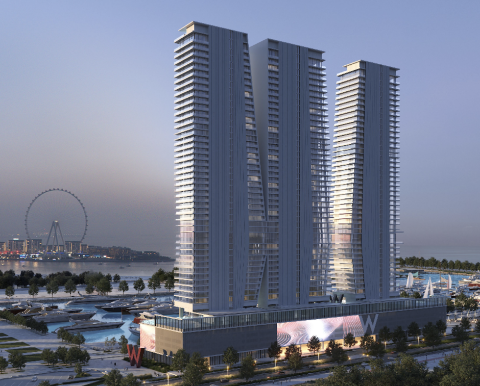 Apartments 4 br from developer, W Residences Dubai Harbour project, Dubai Marina, Dubai